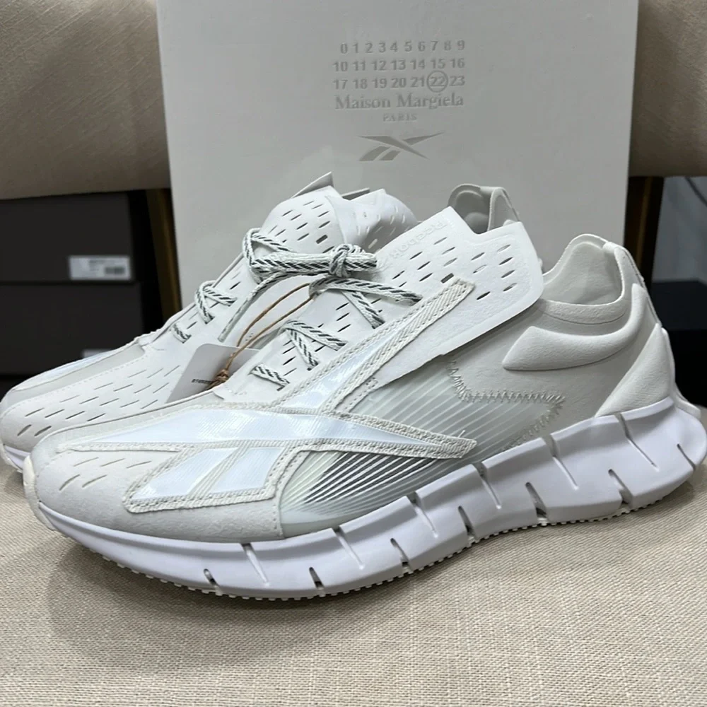 Maison Margiela x Reebok Zig 3-D Memory Of GW5008 White Sneakers - Picture 4 of 12